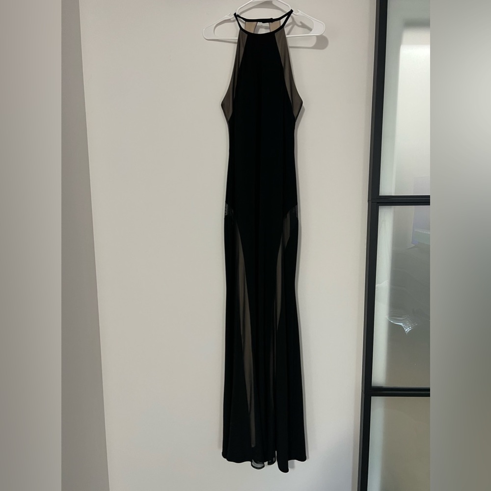 Black sheer gown